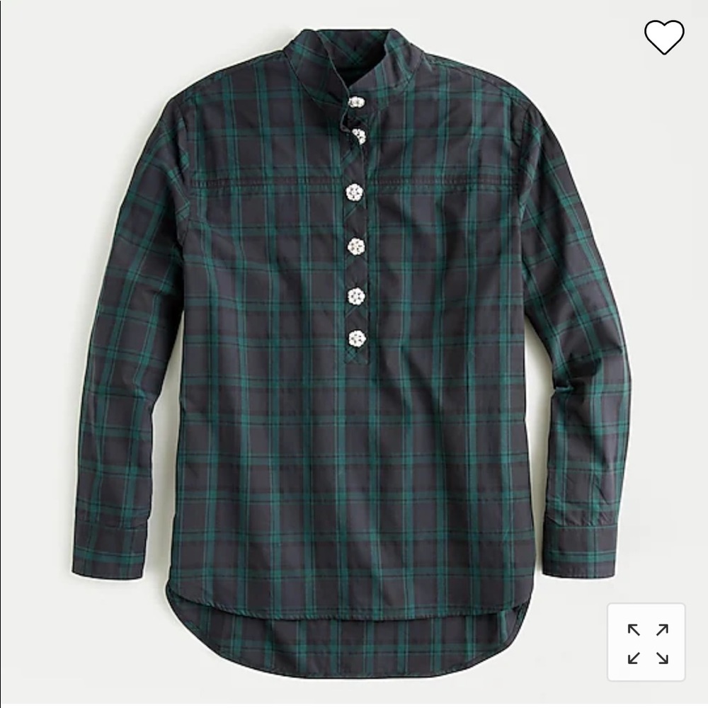 J. Crew dress shirt jeweled buttons